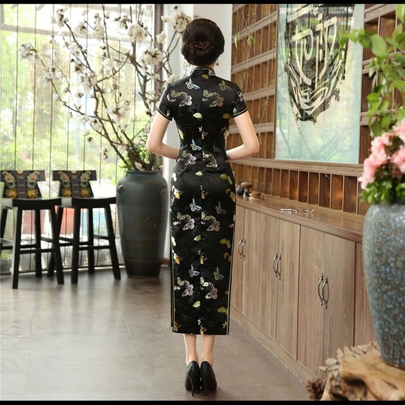 Traditional Long Cheongsam China Qipao Dress XL - Picture 5 of 10